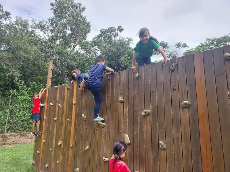Parede de escalada do campus